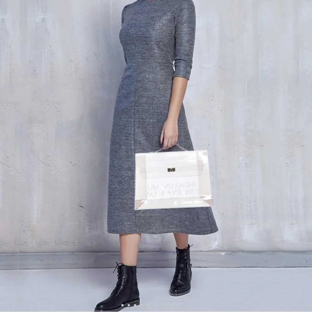 HERMES VINYL SOUVENIR KELLY TRANSPARENT PURSE - Picture 3 of 12